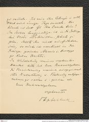 Nachlass Franz Steindachner, Brief von Victor Apfelbeck an Franz Steindachner (11.03.1905), Inv.Nr. 14.01, Seite 3